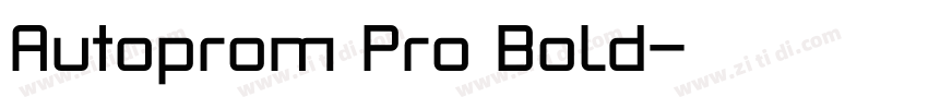 Autoprom Pro Bold字体转换 Autoprom Pro Bold字体转换